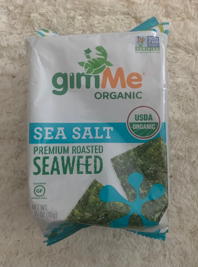 Roasted seaweed snacks