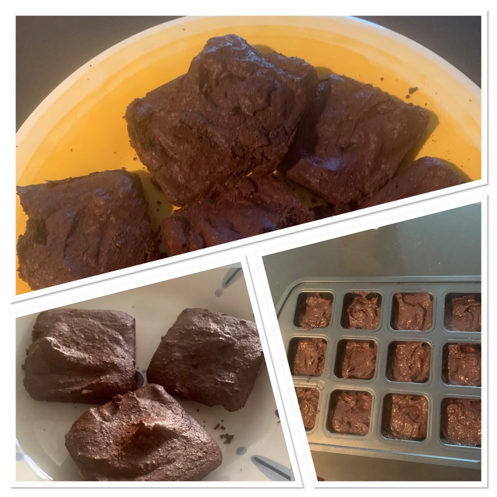 paleo Brownies on 2 different plates and in the pan