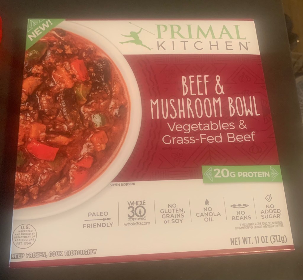 Primal Kitchen Beef & Mushroom Bowl package