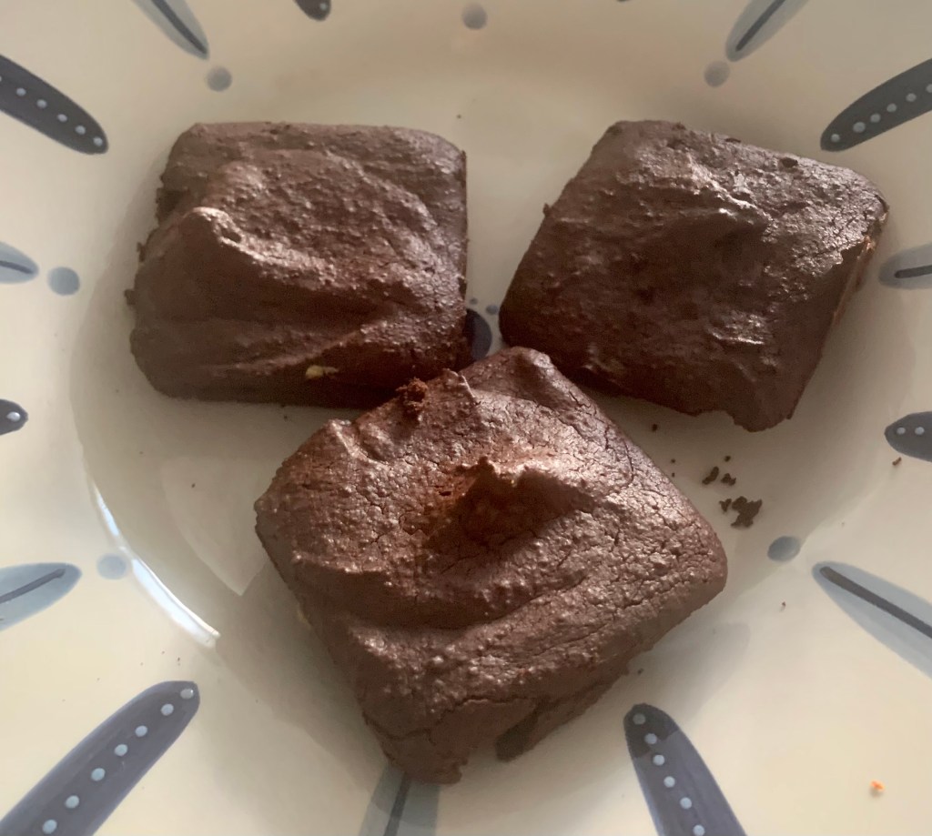 homemade paleo brownies on a plate
