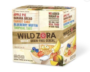 Wild Zora Instant Grain-Free Cereal Box