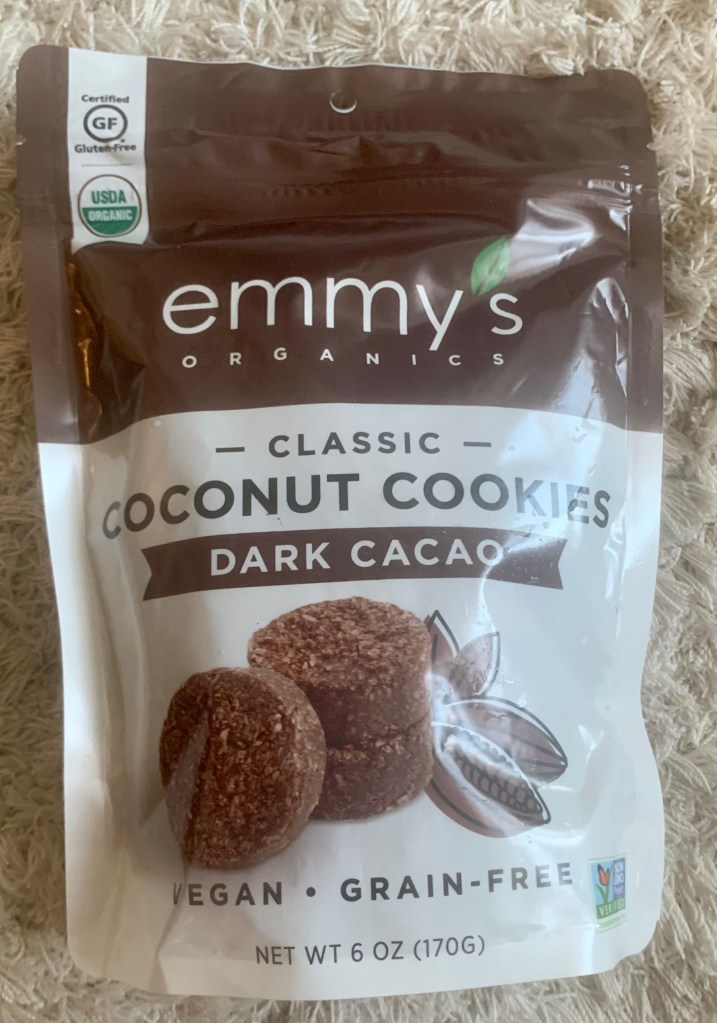 Bag of Emmy's Classic Coconut Cookies - Dark Cacao
