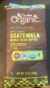 Organic Lidl Guatemala Whole Coffee Beans bag