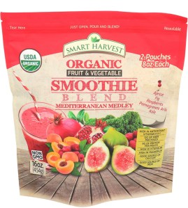 Bag of frozen Smart Harvest Organic Smoothie Blend