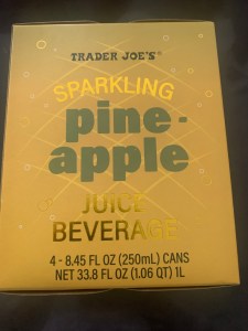 4-pack case of Trader Joe's Sparkling Pineapple Juice Beverage
