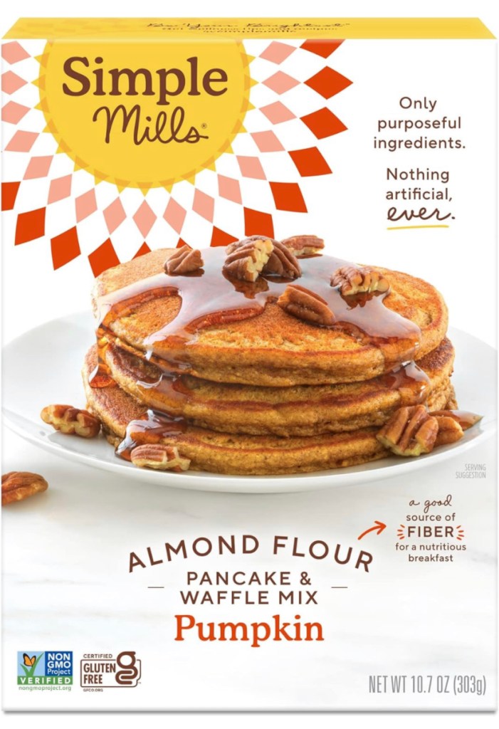 Simple Mills Almond Flour Pumpkin pancake & waffle mix box