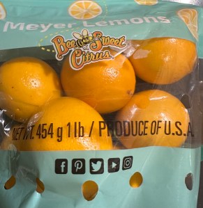 Bag of Meyer Lemons