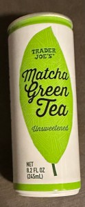 Can of Trader Joe's Match Green Tea