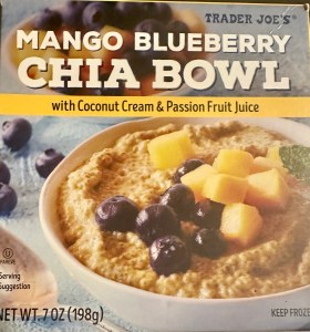 Box of Trader Joe's Mango Blueberry Chia Bowl