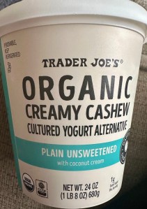 Trader Joe's Organic Creamy Cashew Cultured Yogurt Alternative
